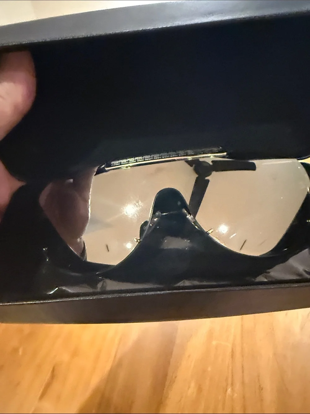 Versace Brown Shield Sunglasses